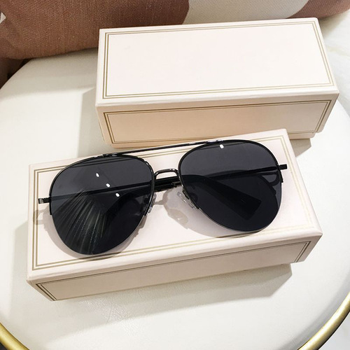 Sunglasses with a large frame, half-rim, unisex cool punk style frog glasses, gradient color sunglasses for women, sunshade and sun protection goggles