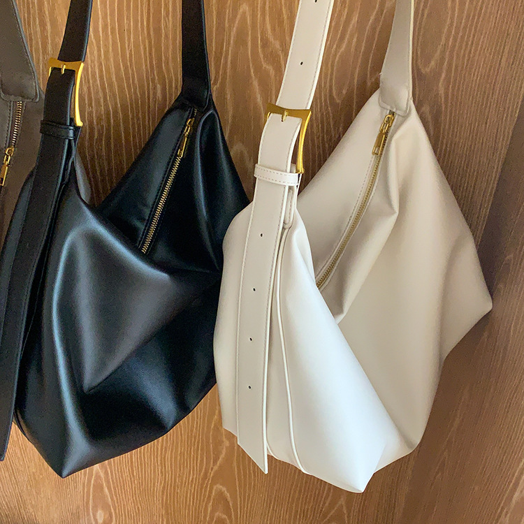 Korean Versatile Soft Collapse and Minimalist Style Single Shoulder Big 2024 New Women's Large Capacity Crossbody Bag_voghion.com