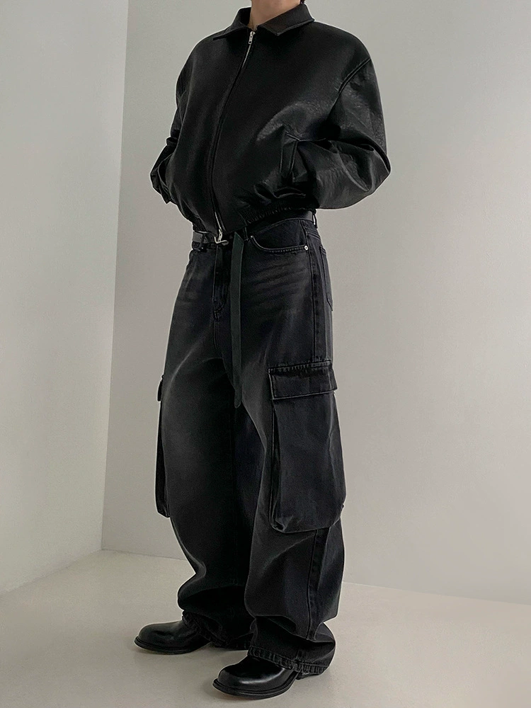 Retro short spring trend jacket, loose fit