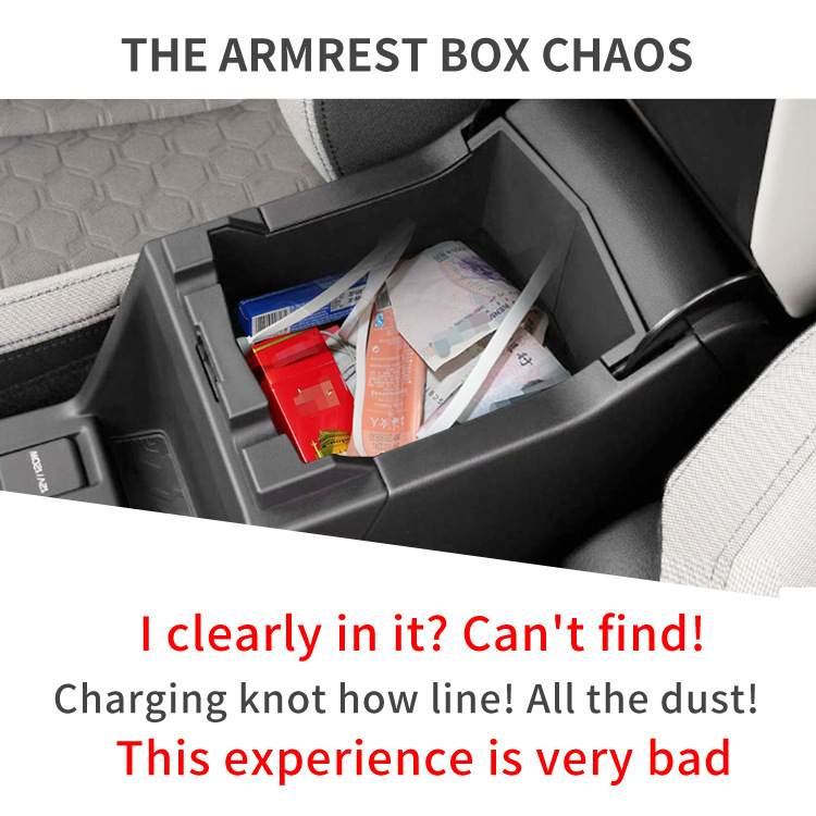 Suitable for 25-26 Models of Forester Center Console Armrest Storage Box Car Storage Accessories Car-Specific Modification Parts