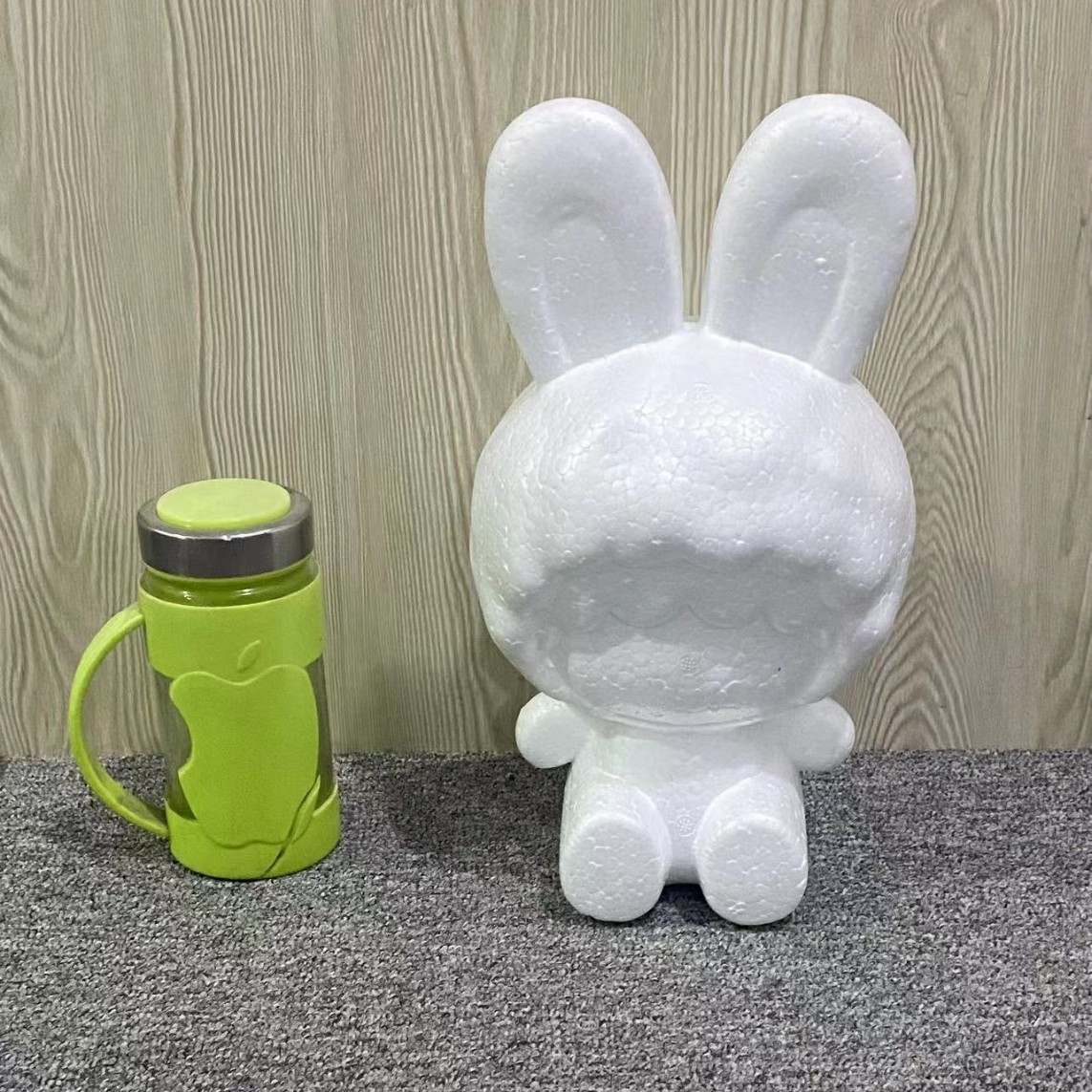 Oso de espuma directo de fábrica blanco DIY material de arreglo floral hecho a mano Día de San Valentín Rosa oso con juguete