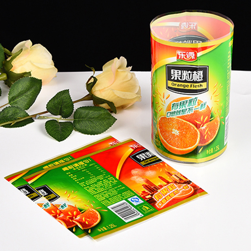 Manufacturer Supply Color Printing Beverage Beer Bottle Heat Shrinkable Trademark pet Heat Shrinkable Film Label Matte Film Customization