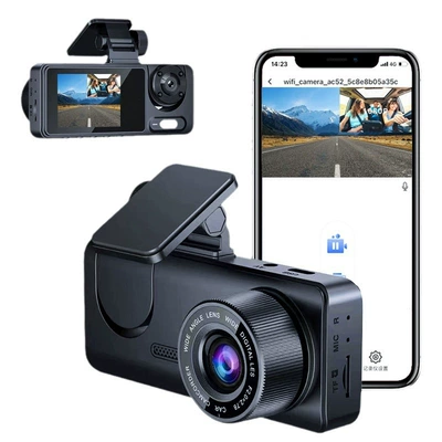 Simultaneous Recording of Front, Interior, and – Driving recorder