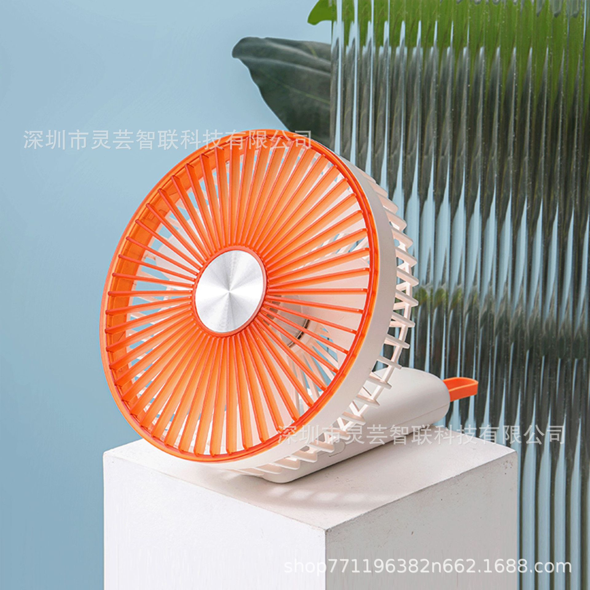 26 años de nuevo camping digital al aire libre USB carga de mano ventilador plegable portátil ventilador de escritorio de larga duración