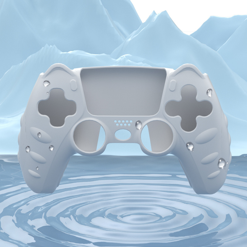 PS5 mango cubierta protectora de silicona suave y cómodo de dibujos animados lindo con tapa basculante y pegatina NS Accesorios