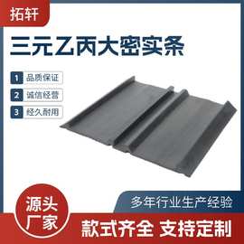 大密实条橡胶防漏缓震止水带三元乙丙发泡条密封防水高弹性