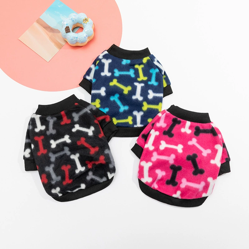 Источник фабрика одежда для домашних животных собака осенние и зимние жилеты домашнее животное флисовая одежда с принтом щенка