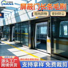 屏蔽门钢丝长条形毛刷 pp扶梯除尘条毛刷 电解板材质除尘条形毛刷