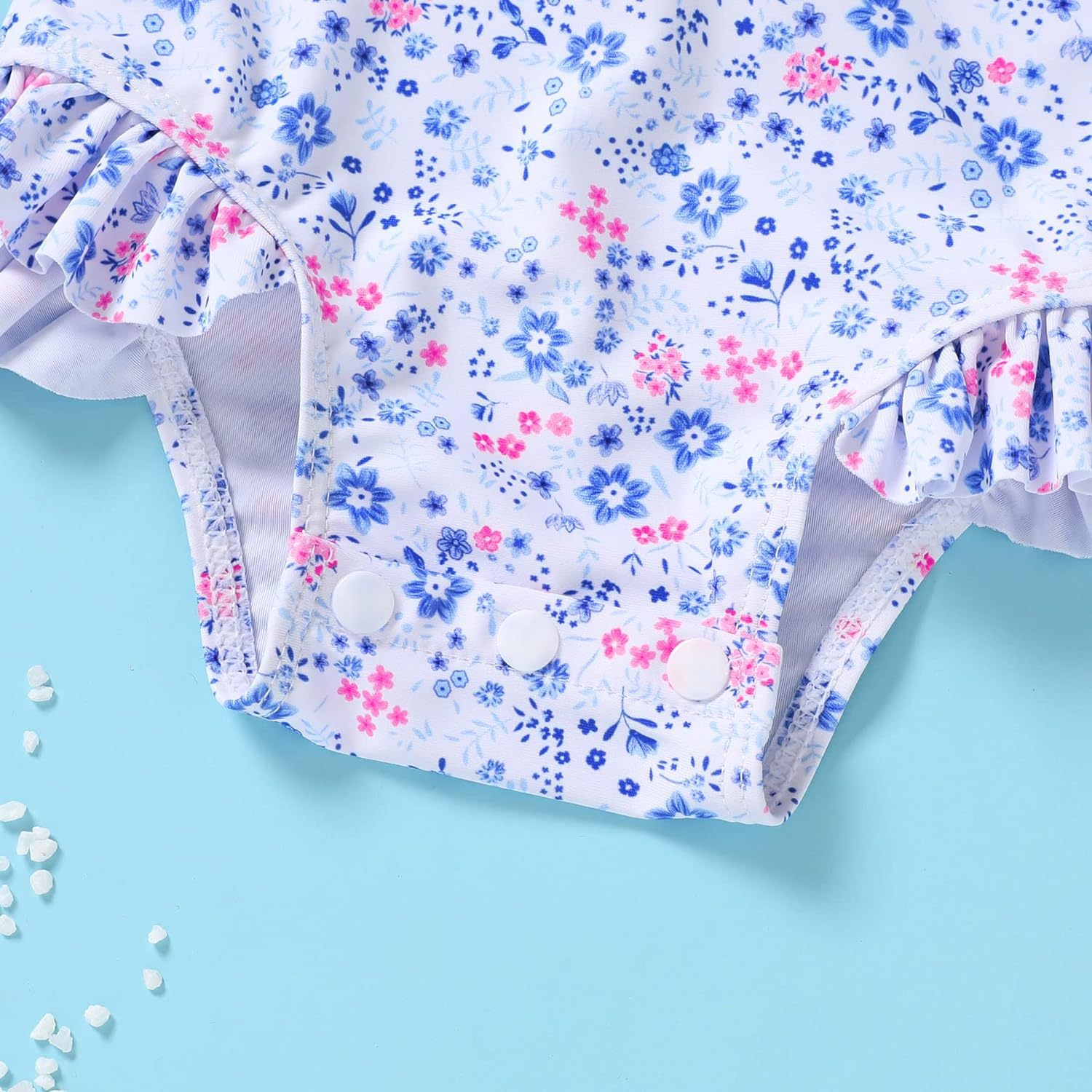 Traje de baño para niños europeos y americanos Traje de baño para niñas de una pieza Ropa de protección solar de manga larga con cremallera de sombrero Estilo explosivo transfronterizo de Amazon