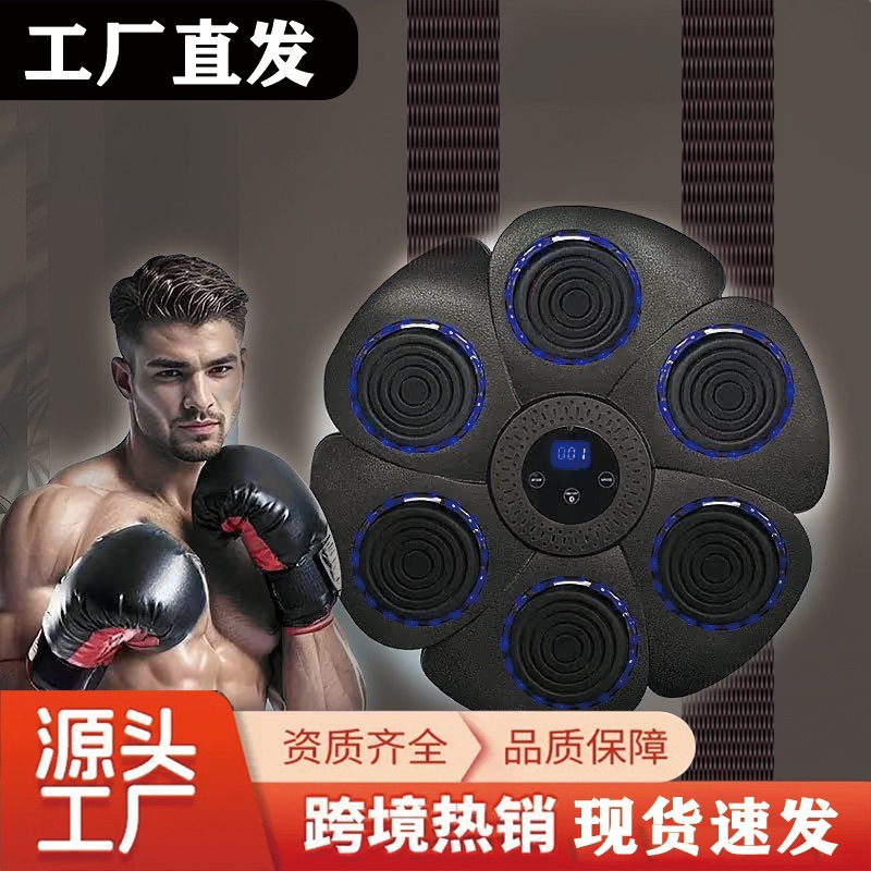 Smart Music Boxing Target Adult Electronic Boxing Machine Wall Hanging Light Rhythm Fitness Boxing Training Equipment Wholesale