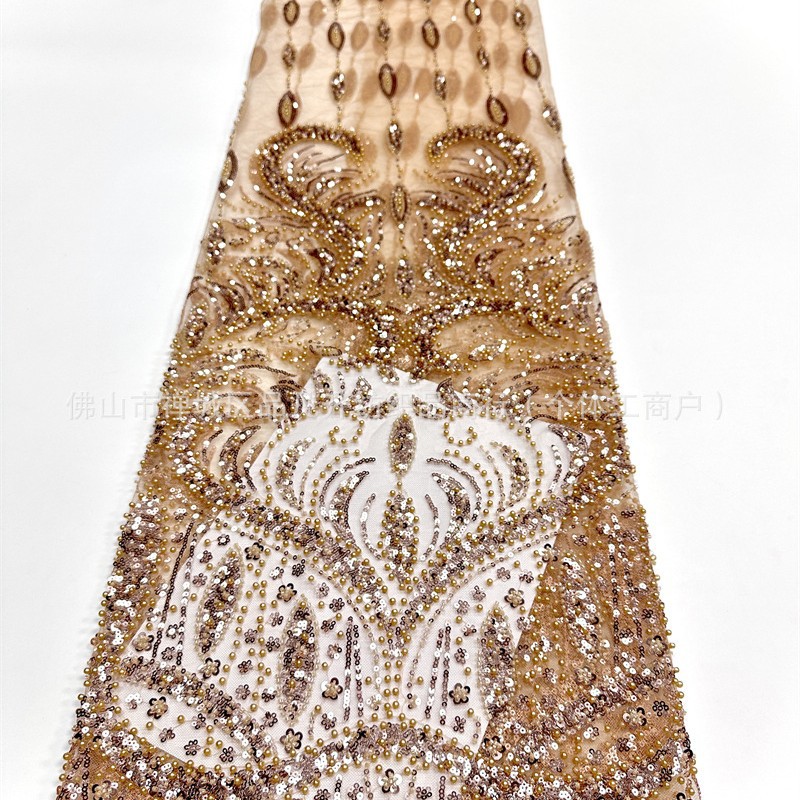 Gaoding moda vestido de boda cena V-collar anfitrión festiva tela de baile tela de cuentas tela de sequilla image 6