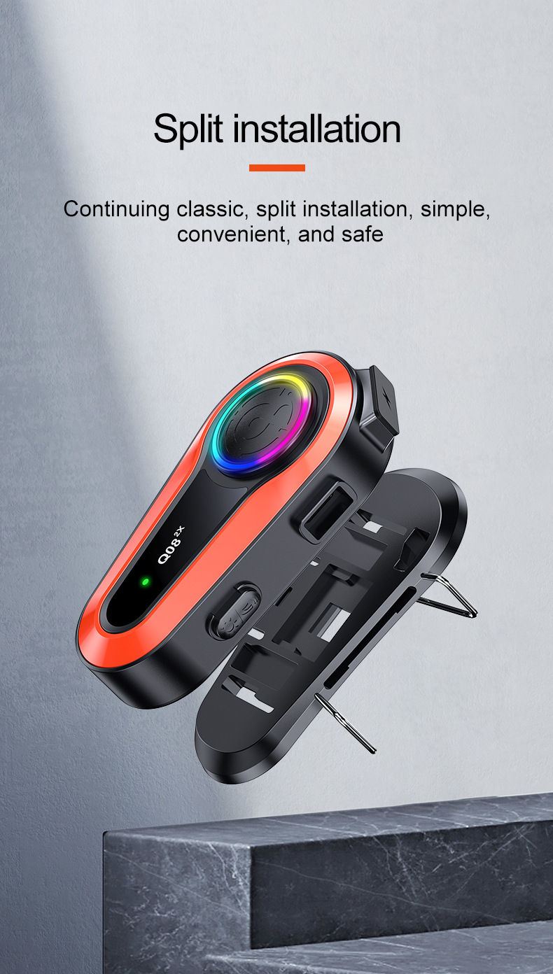 Q082X Helmet Bluetooth Headset 1000m Dual-Intercom Motorcycle Helmet Headset Amazon's Best-Selling Product