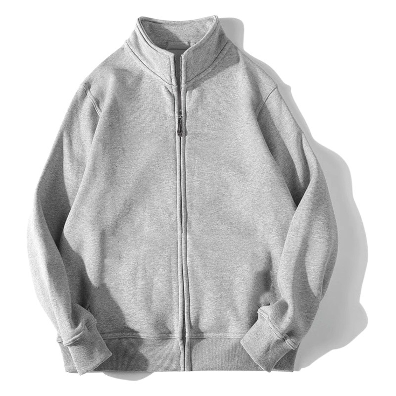Men's Autumn Loose Men's Jacket Sports Casual Zipper Stand Collar Foreign Trade Jacket Casual Top