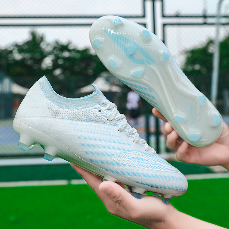 Lingsu Seamless Flyknit Low Top Soccer Shoes For Artificial Grass_voghion.com