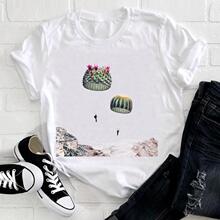 �������뻨�ܼ���ͼ��ʱ��t-shirtŮ���ɫ��ͨ�����·�Ů