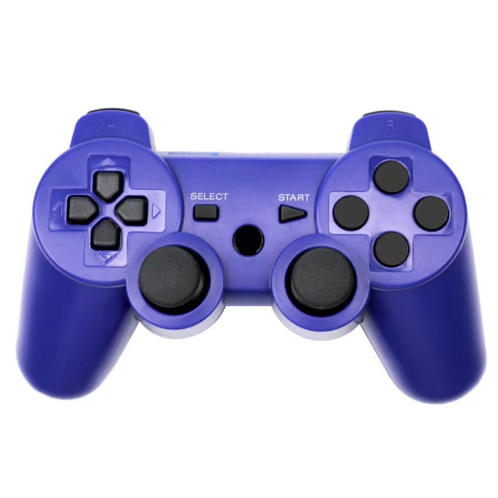 Controlador Bluetooth inalámbrico exclusivo transfronterizo P3, botón en blanco con cable de carga, gamepad P3 de doble vibración dual