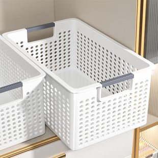 Sundries Storage Box Storage Box Household Snack Toy Storage Plastic Storage Basket Dormitory Desktop Book Arrangement Box