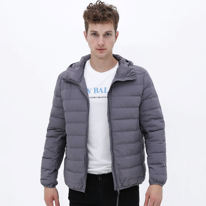 Cross Border Herbst- und Winter-Herren-Leichtbau-Daunenjacke, nahtlos, einteilig genäht, warm, weiß, mit Entendaunen, Oversized-Schnitt, figurbetont_voghion.com