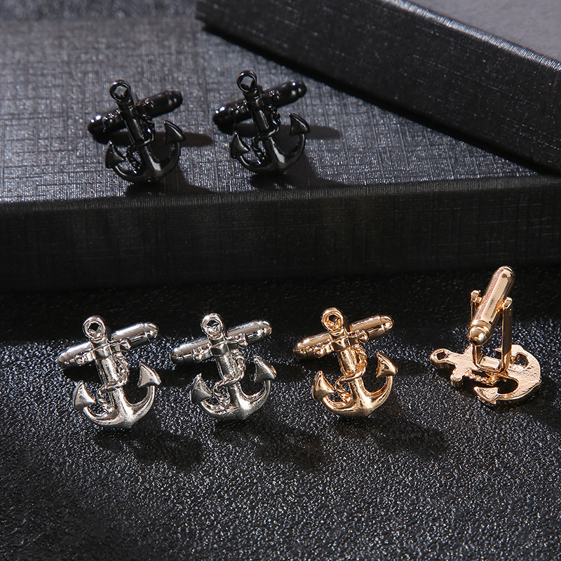 nuovi gemelli ancora tendenza moda personalità uomini e donne affari camicia polsino chiodo accessori Gemelli_voghion.com