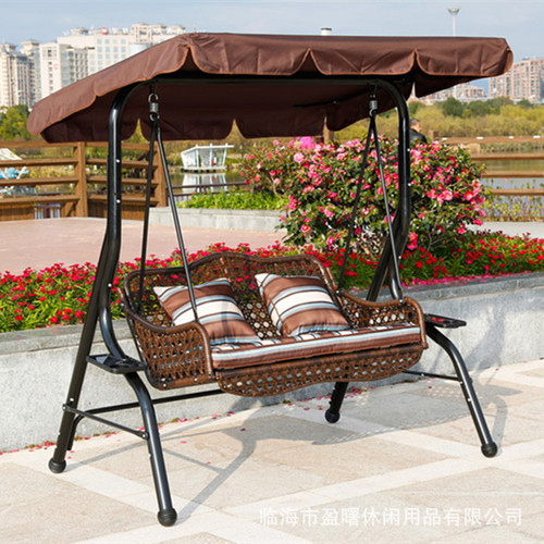 Outdoor Swing Balcony Swing Hanging Chair Glider Swing Adult Indoor Outdoor Double Iced Coffee Swing For Two