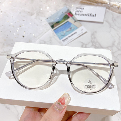 TR8915文艺小清新复古原宿风韩版潮女生防蓝光手机眼镜架简约舒适|ms