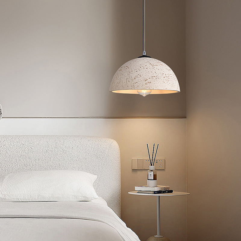 日式侘寂风床头吊灯书房客厅吊线灯创意个性餐厅灯吧台洞穴风灯具