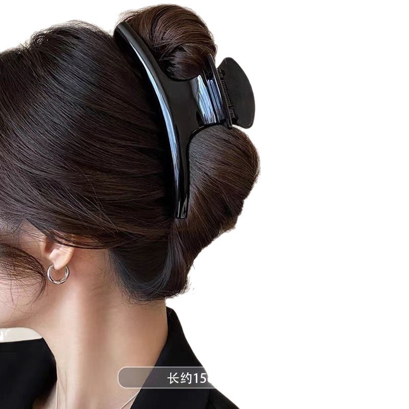 2025年新作特大15cm髪量多め女性用シンプル大型高級ヘアピン後頭部シャーク|undefined