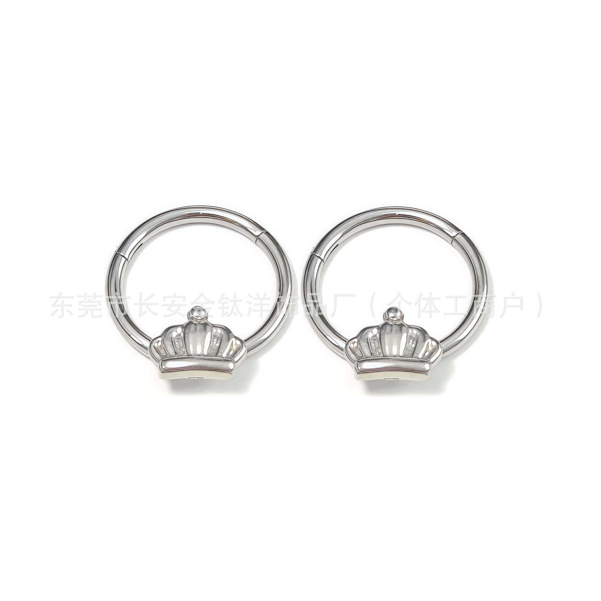 Pointed titanium steel lip stud product view