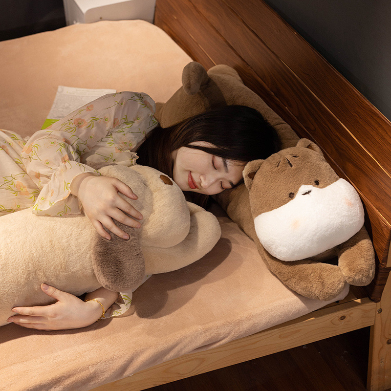 犬のぬいぐるみ、子豚人形、柴犬枕、ロング枕、横向き寝の女性用ベッド、なだめる人形|undefined