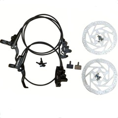 山地自行車前後油剎夾器碟配件摺疊車液壓碟剎剎車器改裝總成