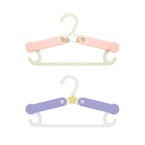 Multifunctional baby clothes hanger, baby home newborn drying clothes hanger, children's retractable anti-slip clothes hanger