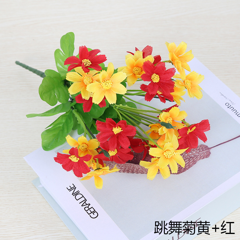 Crisantemo danzante amarillo + rojo