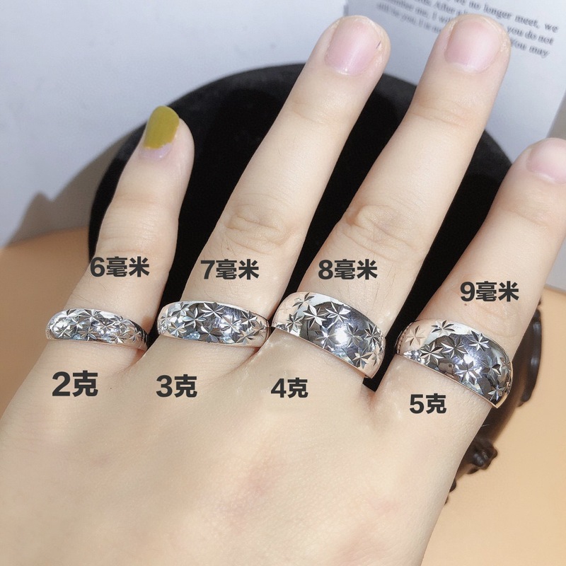 卸売 999 スターリングシルバー滑らかなリング開口部調節可能なカップルリング純銀レディースメンズトレンディリングシンプル|undefined