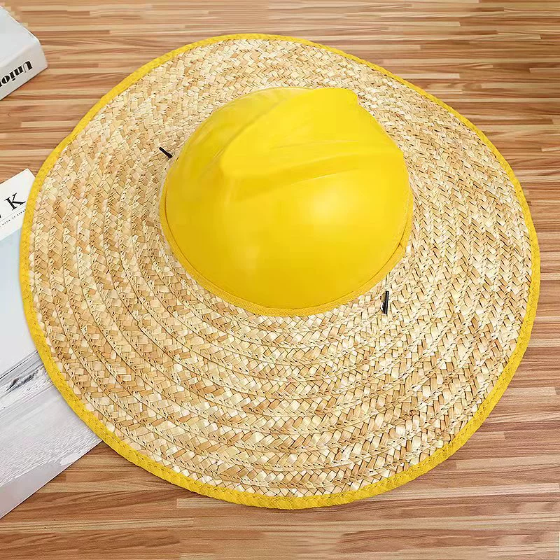 Защитный шлем поля сайта Солнцезащитный козырек Солнцезащитный крем большой солнцезащитный козырек дышащая соломенная шляпа поля топлесс соломенная шляпа оптовая продажа с фабрики