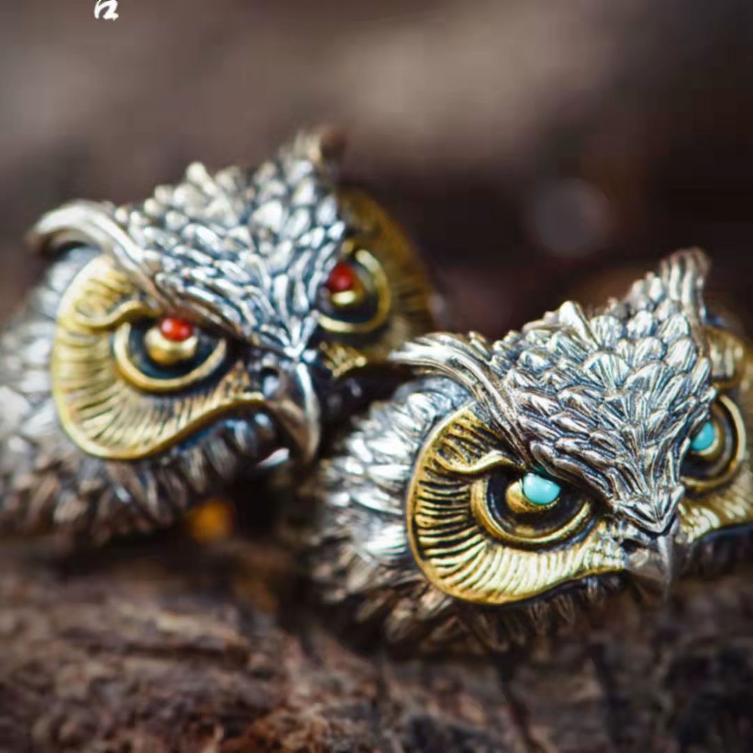 Retro carved trend ring handmade for men and women