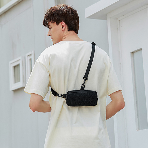 New mobile phone bag, men's crossbody bag, women's hanging neck mobile phone bag, portable mini small bag, coin purse, hanging bag, trendy brand