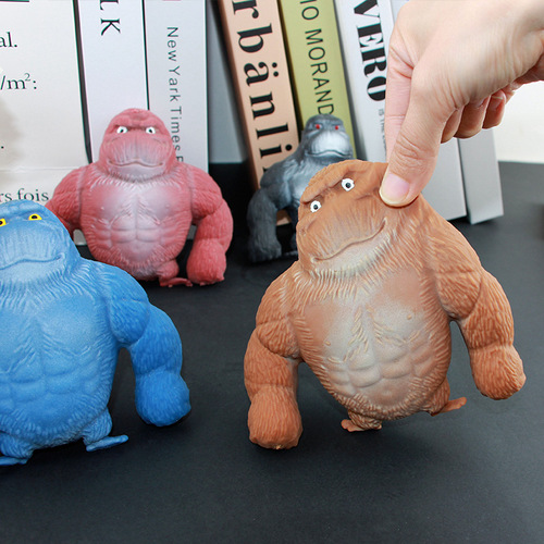 The same type of Le La Le Internet celebrity Wang Zong decompression toy gorilla pinch Le vent slow rebound decompression toy
