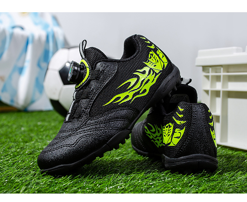 Chaussures de foot pour garçon avec fermeture à boucle_voghion.com