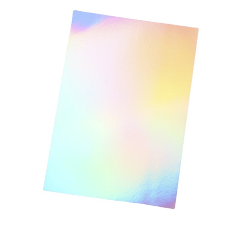 Fábrica personalizada colorido papel de aluminio láser a todo color cartón láser A4 cartón personalizado al por mayor