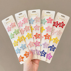 Cute Kids Star Hair Clip, Side Bangs Fringe Hair Clip for 2024, New Baby Hair Accessories