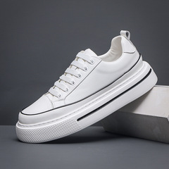 Mens Leather Skate Shoes Autumn New Youth Fashion Trend European Version Sliding Leisure Flat Shoes Wenzhou Shoes Dropshipping