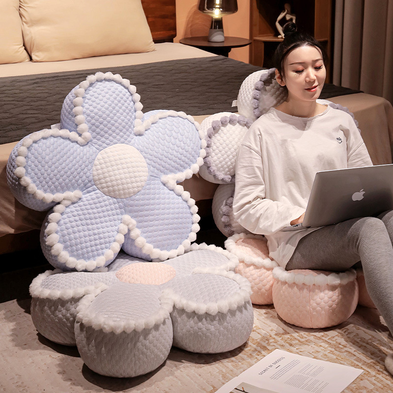 Ins Floral asiento ventana sofá futón almohada gran respaldo automóvil almohada de cintura respaldo cojín de automóvil asiento de cintura