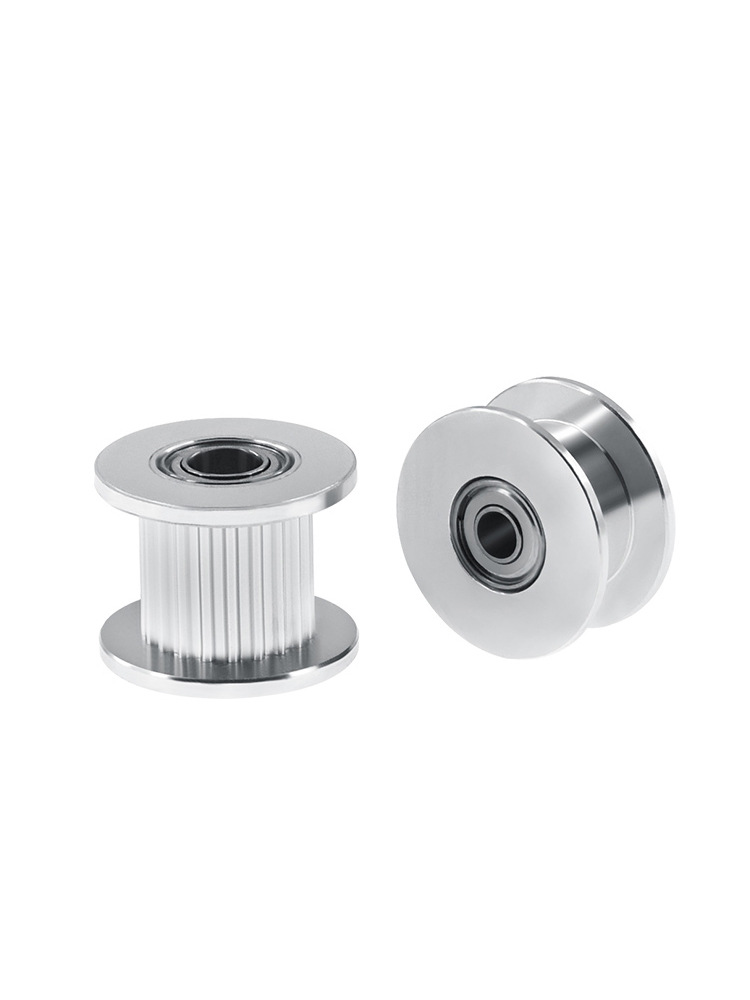 3D打印机惰轮2GT20齿16齿同步轮H型带轮被动轮S2M滑轮轴承配件