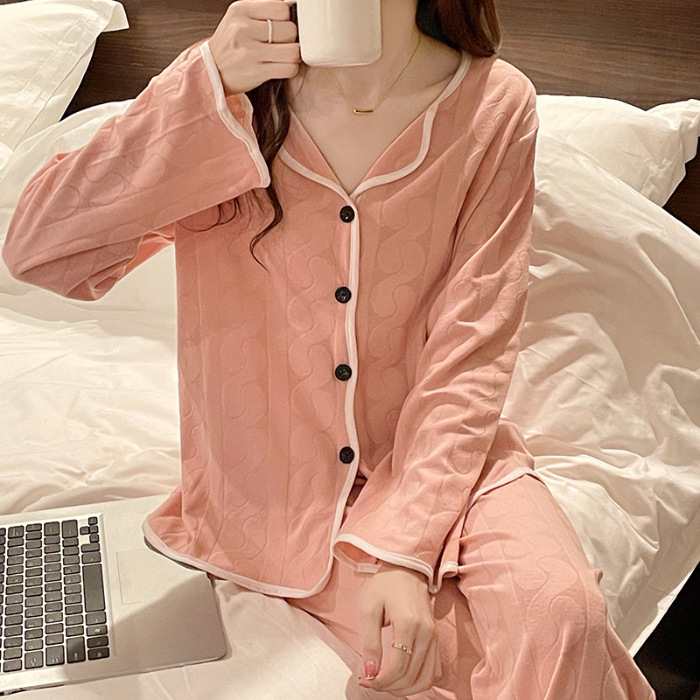 Conjunto de Pijamas de Perro con Estampado de Canela para Mujer, Otoño e Invierno 2024, Conjunto de Tres Piezas de Dibujos Animados, Ropa de Dormir Linda para Chicas, Venta al por Mayor, Dropshipping