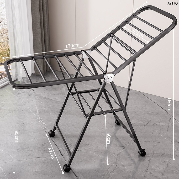 Percha de secado plegable para piso doméstico dormitorio balcón percha de secado para bebés interiores colgante de secado frío colcha de secado artefacto mágico image 17