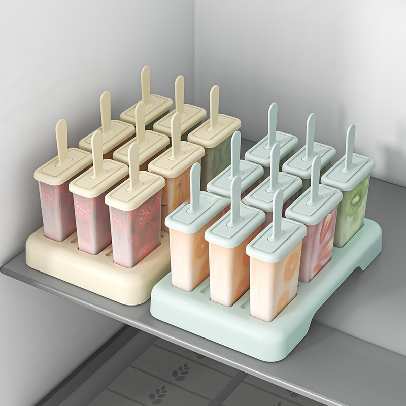 Molde de helado doméstico multi-paquete de helados helados helados caja de helado de grado alimenticio silicona antiadherente desmoldeo artefacto mágico