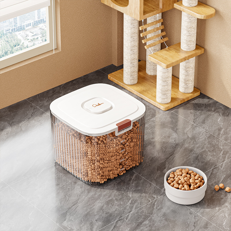 투명회색 곡물저장통소【2.5-3kg】