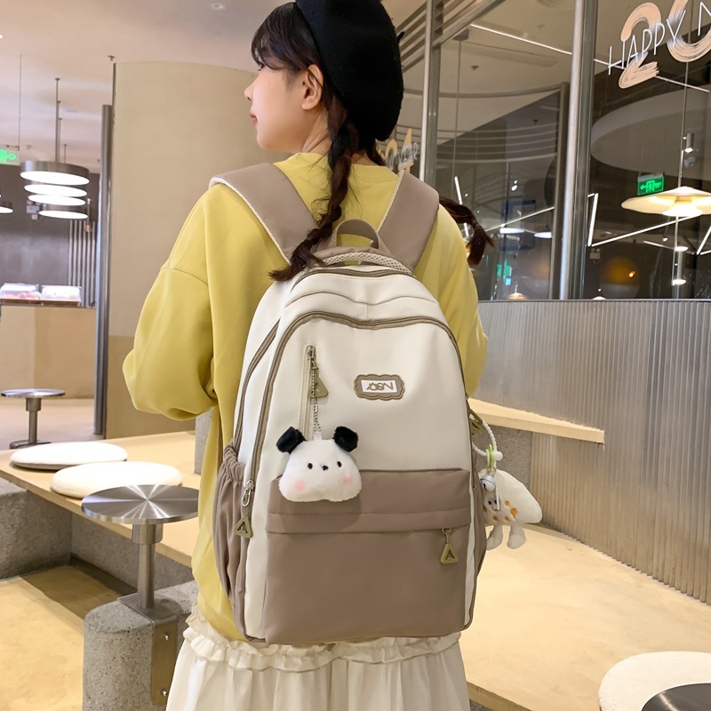 韓国版ins日本式少女シンプルでしょう。大容量の高校大学生の肩旅行リュックサック|undefined