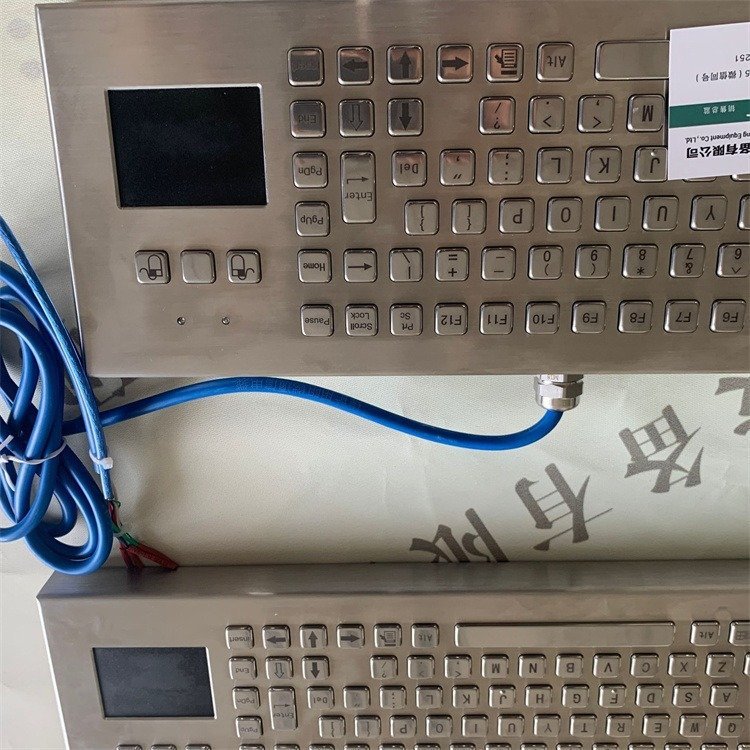 Teclado de computadora de seguridad intrínseca de minería FHJ5 (A) Teclado a prueba de explosiones de acero inoxidable Teclado a prueba de explosiones de minería