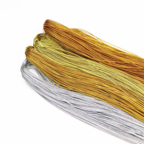 1mm gold wire rope silver wire rope pendant hanger lamp display paper card rope no elasticity rope 8 strands gold wire silver wire